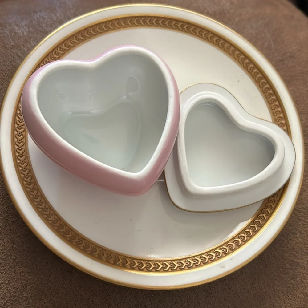 Vintage Limoges Heart-Shaped Trinket Box